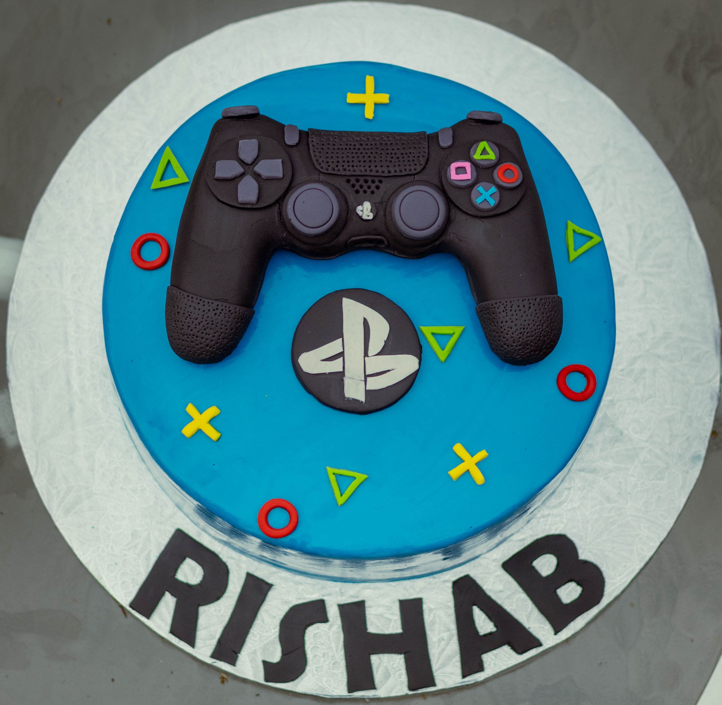 PlayStation controller and logo